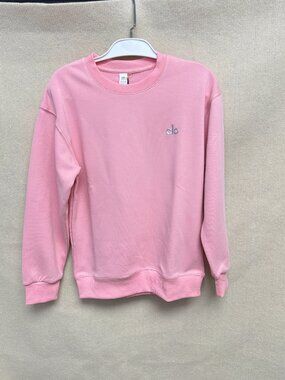 ALO Long-Sleeve Pink Sweatshirt (Size M) — Excellent Quality, Flawless Condition